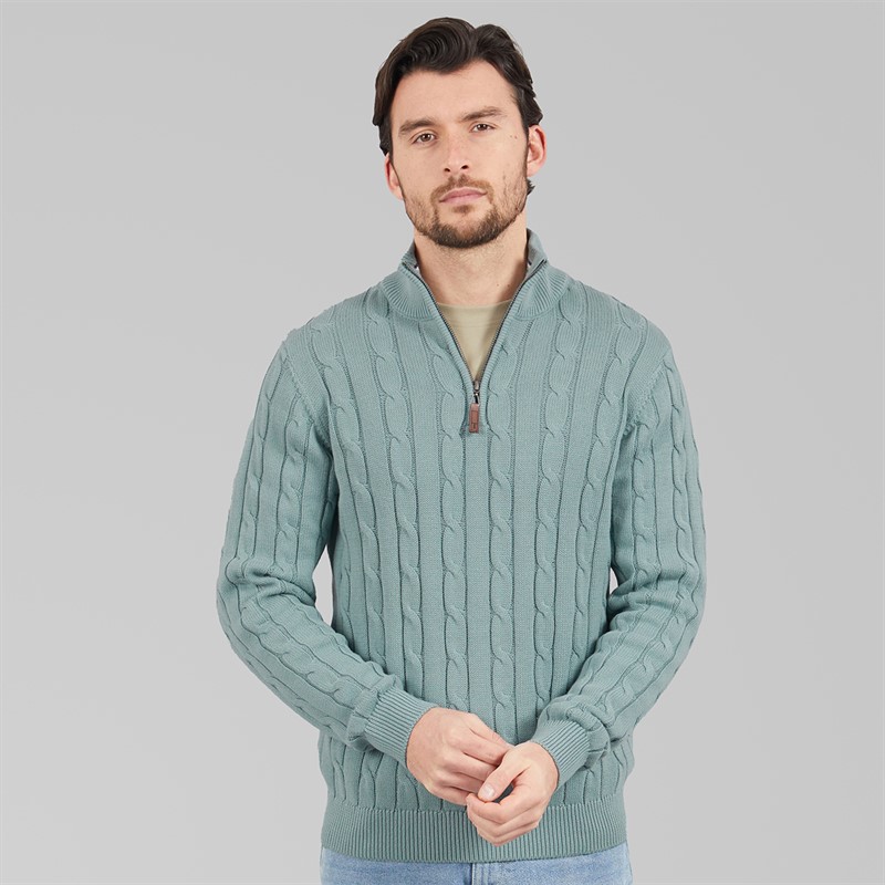 Sumava Cable 1 4 Zip Jumper Dark