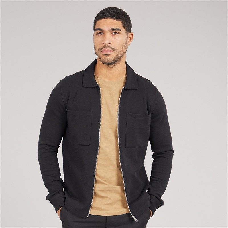 Polo Collar Zip Up Jacket