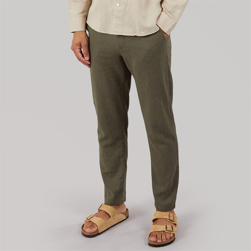 Brody Slim Tapered Trousers Forest Night