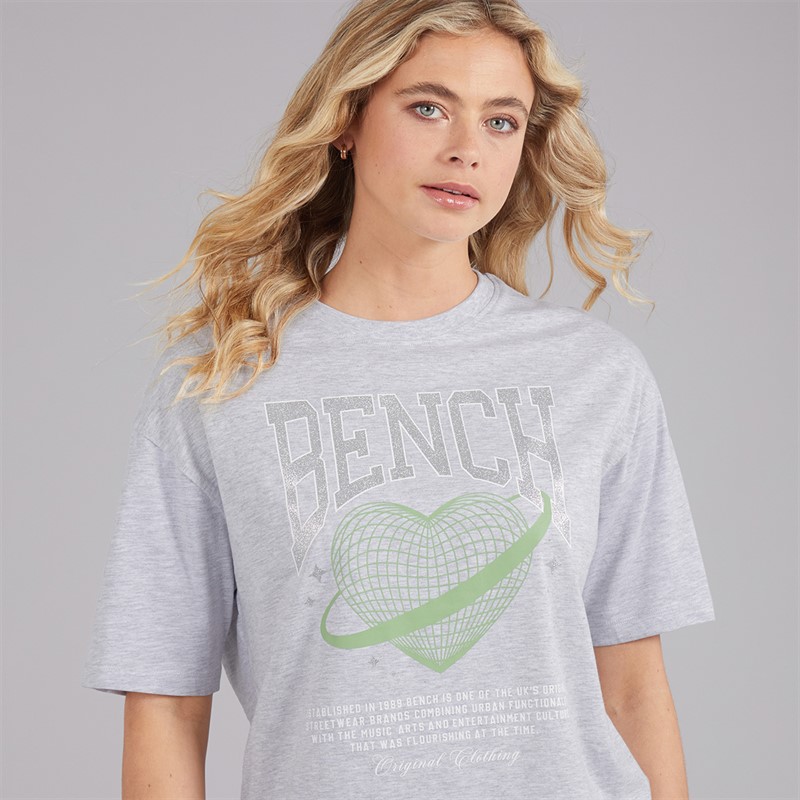 Buy Bench Womens Jilen T-Shirt Grey Marl
