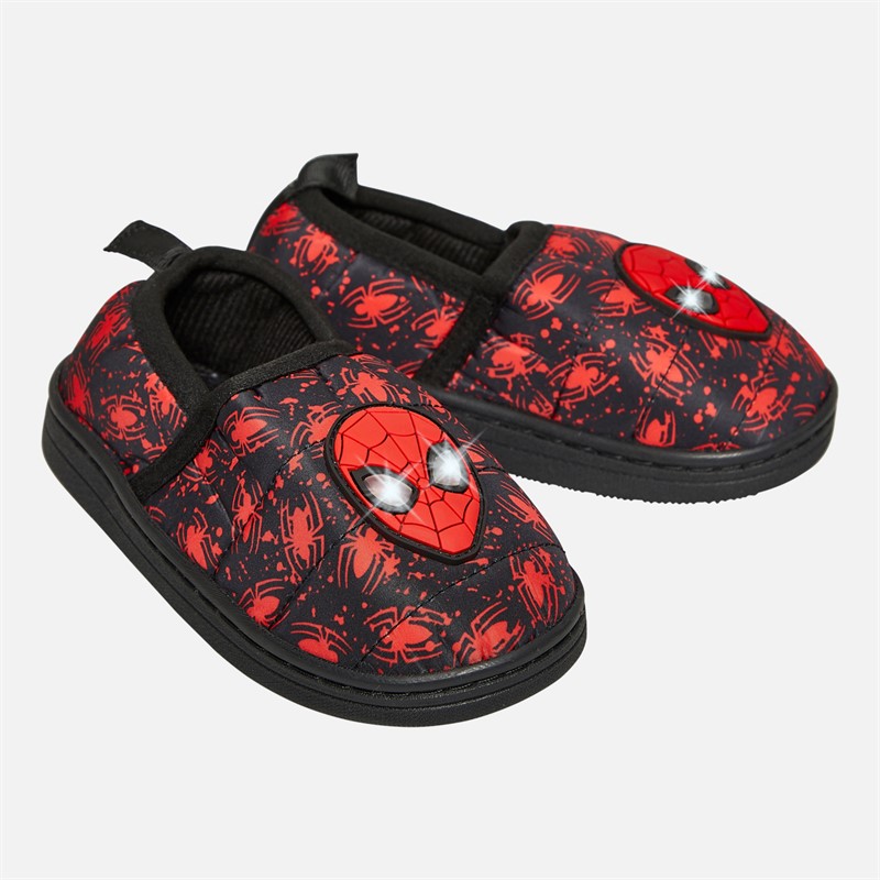 RS Light Up Slippers Black Red