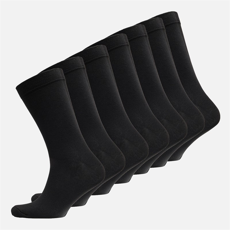 Mens Franzoni Seven Pack Socks Black
