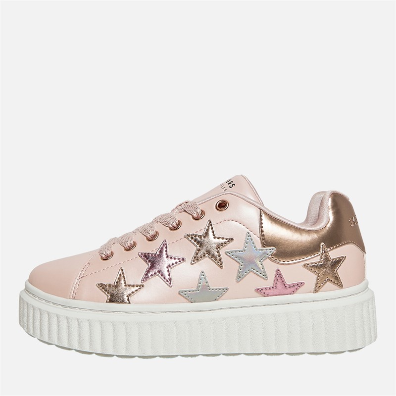 Hi Ridge Superstardom Trainers Light Pink Metallic