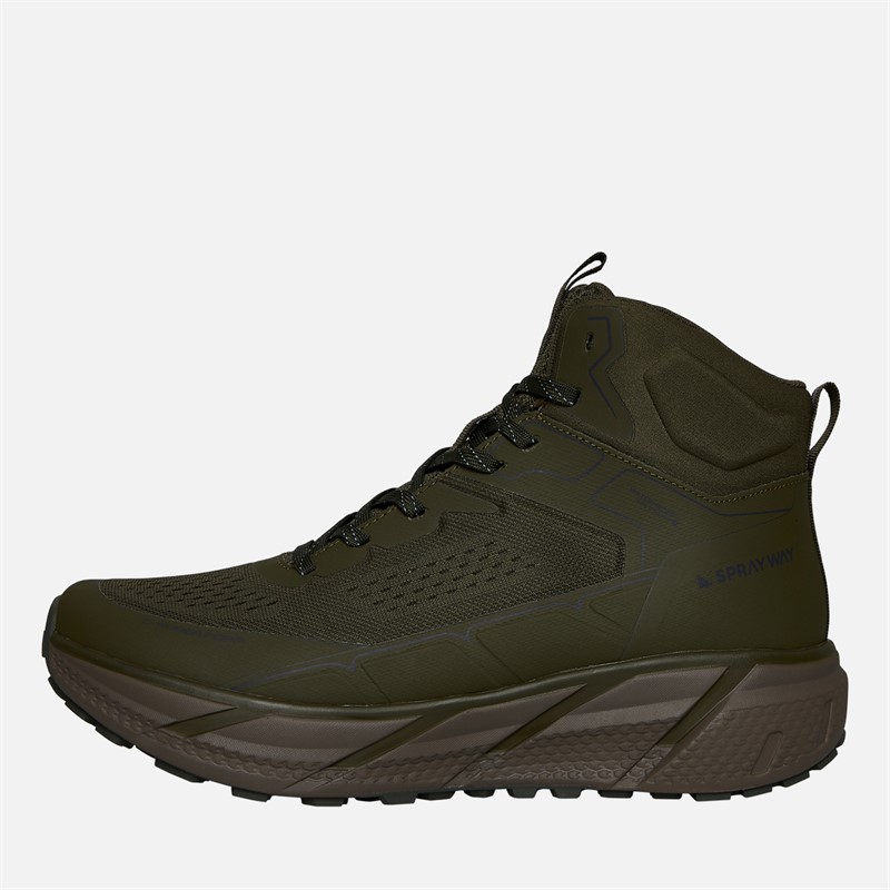 Mens Higger Mid Hydrodry Waterproof Trail Walking Boots New Olive