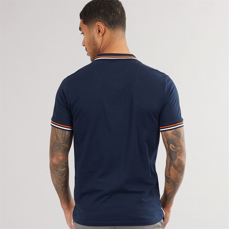 Buy THREADBARE Mens Boswell Polo Shirt Navy