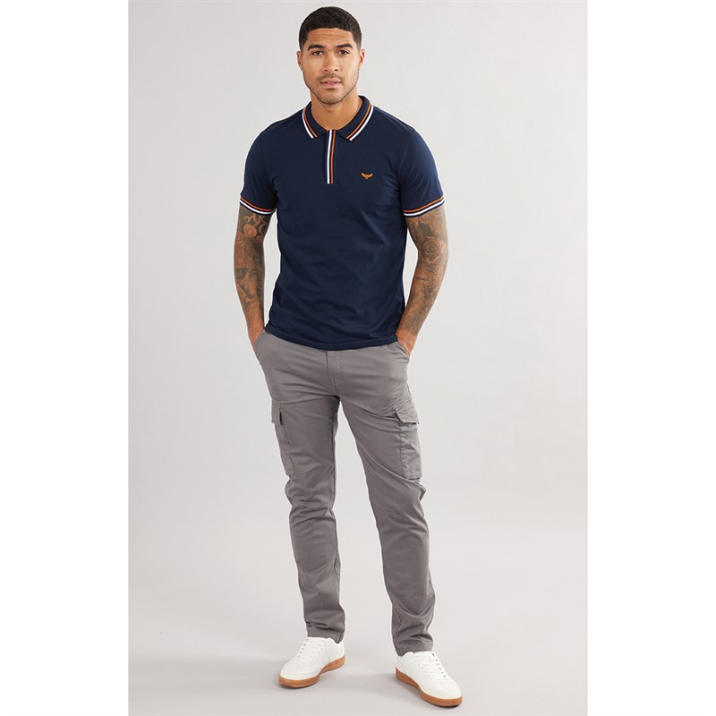 Buy THREADBARE Mens Boswell Polo Shirt Navy