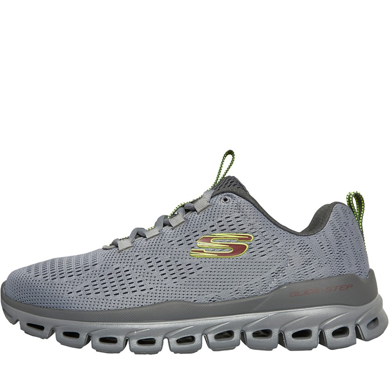 Glide Step Fasten Up Trainers Grey Yellow