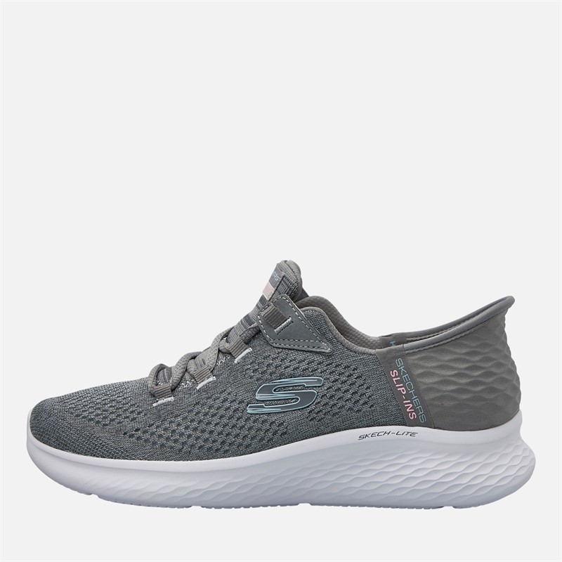 Slip Ins Skech Lite Pro Beauty Trainers Grey White