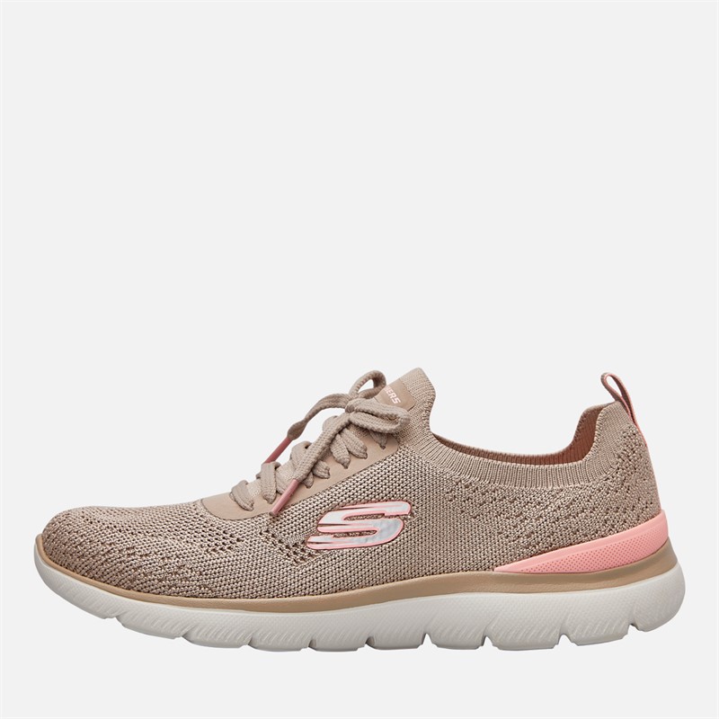 Summits Sneak Peek Trainers Taupe Pink